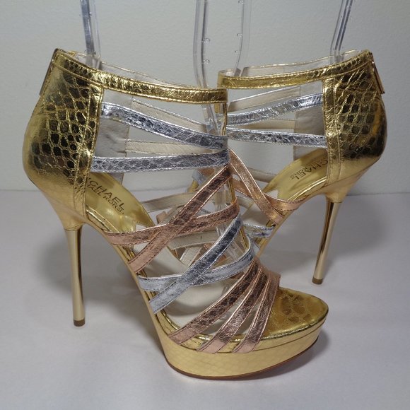 Michael Kors Size 9.5 MADDIE PLATFORM New Sandals - Picture 1 of 14